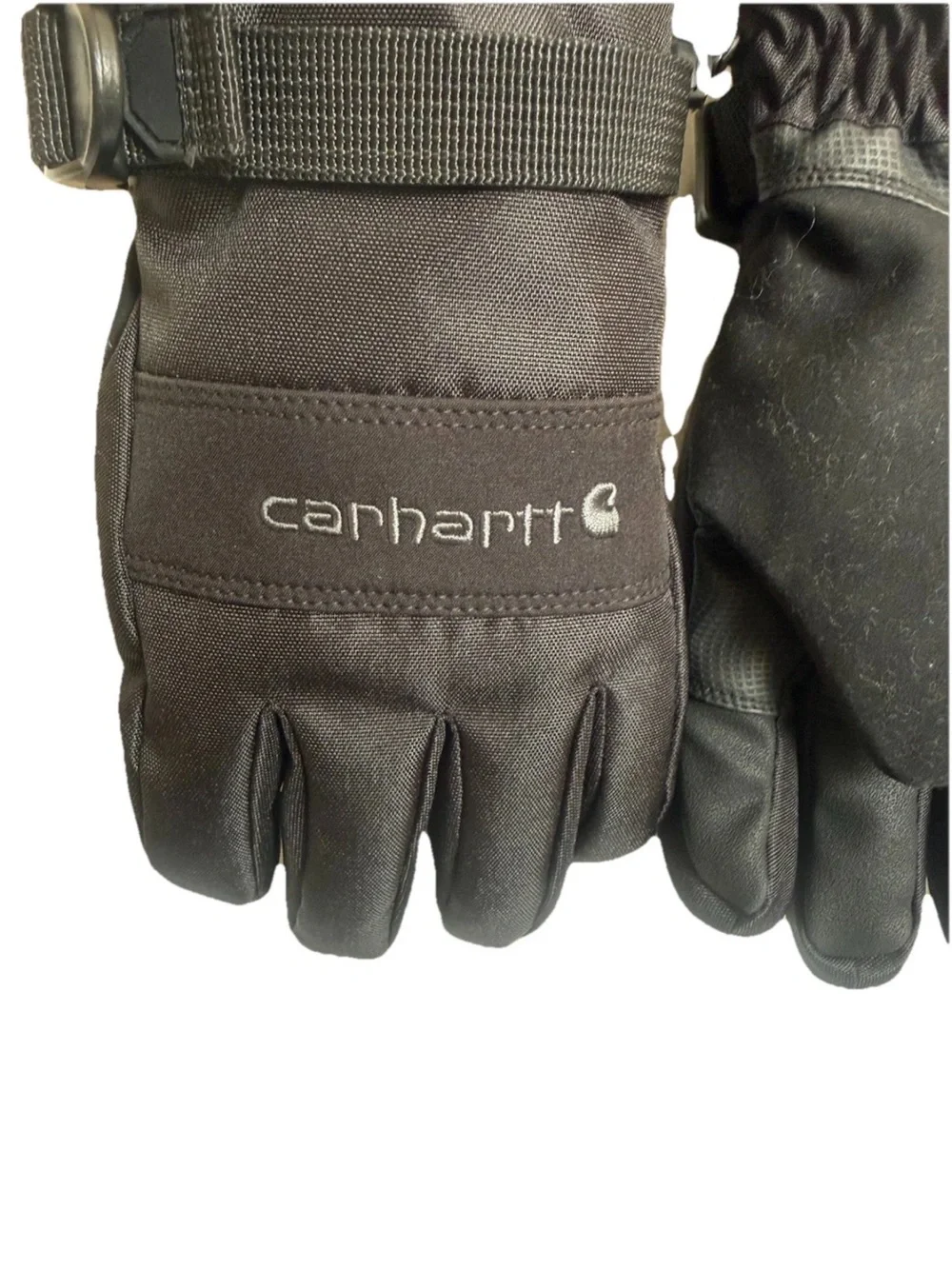 Carhartt Gloves KIDS X LARGE Waterproof Insulated Gauntlet Black MENS SMALL